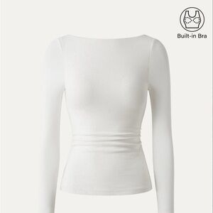 LiteWarm Open-Back Bandless Brami Top
White Size XS